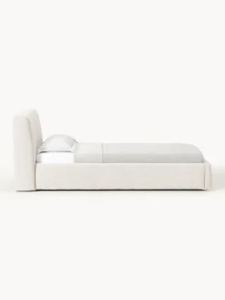 Clearance Cama individual en tejido bouclé con espacio de almacenamiento Cloud Camas Individuales|Camas Tapizadas