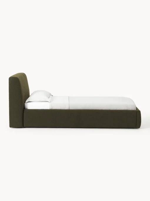 Clearance Cama individual en tejido bouclé Cloud Camas Individuales|Camas Tapizadas