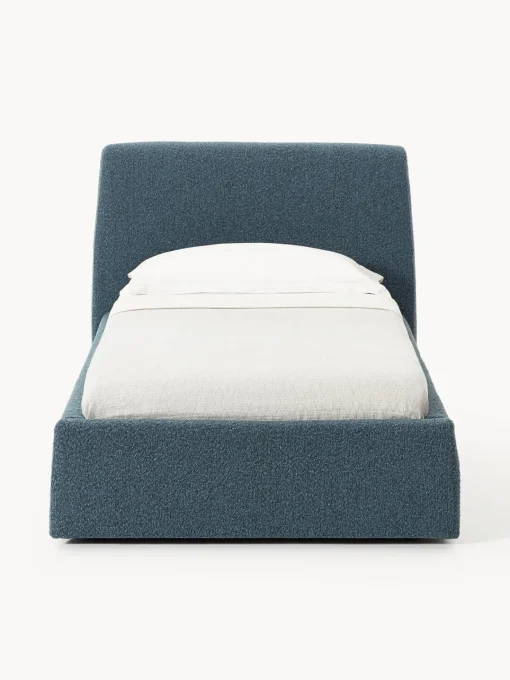 Outlet Cama individual en tejido bouclé Cloud Camas Individuales|Camas Tapizadas
