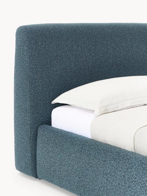 Outlet Cama individual en tejido bouclé Cloud Camas Individuales|Camas Tapizadas