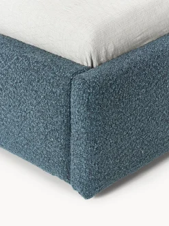 Outlet Cama individual en tejido bouclé Cloud Camas Individuales|Camas Tapizadas