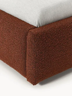 Camas Individuales|Camas Tapizadas></noscript>Westwing Collection Cama individual en tejido bouclé Cloud Bouclé terracota