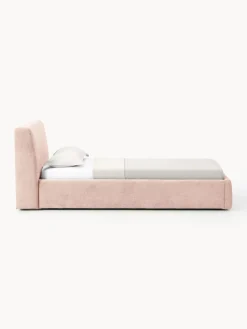 Camas Individuales|Camas Tapizadas></noscript>Westwing Collection Cama individual tapizada Cloud Tejido aterciopelado melocotón