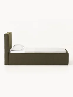 Clearance Cama individual tapizada en tejido bouclé Dream Camas Individuales|Camas Tapizadas