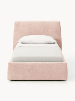 Camas Individuales|Camas Tapizadas></noscript>Westwing Collection Cama individual tapizada con espacio de almacenamiento Cloud Tejido melocotón