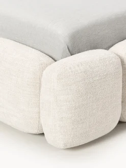 Camas Individuales|Camas Tapizadas></noscript>Westwing Collection Cama individual tapizada en borreguillo bouclé con espacio de almacenamiento Tayla Borreguillo bouclé beige claro