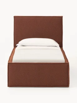 Outlet Cama individual tapizada en tejido bouclé Dream Camas Individuales|Camas Tapizadas