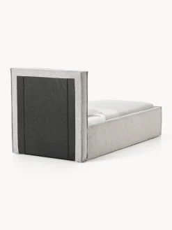 Camas Individuales|Camas Tapizadas></noscript>Westwing Collection Cama individual tapizada en tejido bouclé Dream Bouclé taupe