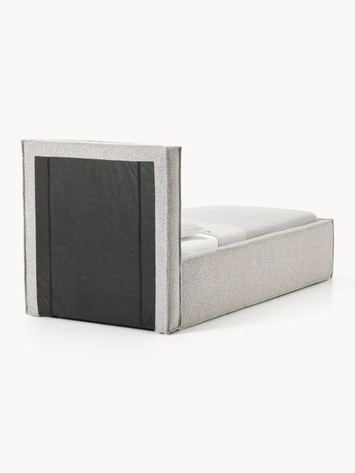 Camas Individuales|Camas Tapizadas>Westwing Collection Cama individual tapizada en tejido bouclé Dream Bouclé taupe