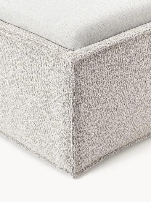 Camas Individuales|Camas Tapizadas>Westwing Collection Cama individual tapizada en tejido bouclé Dream Bouclé taupe