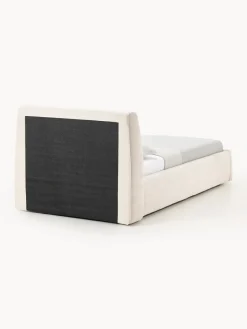 Camas Individuales|Camas Tapizadas></noscript>Westwing Collection Cama individual tapizada Cloud Tejido aterciopelado beige claro