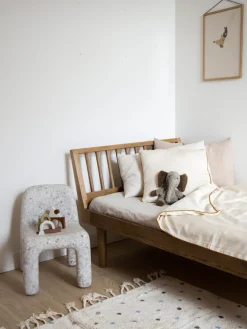Decoración Infantil|Camas Infantiles>Kas Kopenhagen Cama infantil artesanal de madera de roble Eli, 90 x 160 cm Madera de roble barnizada en claro