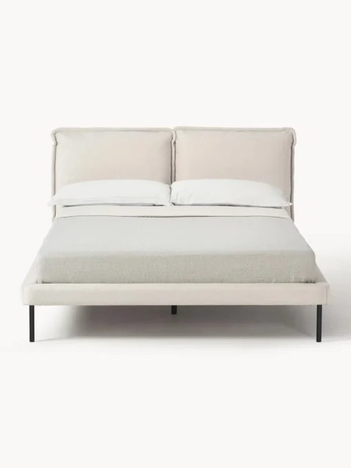 Camas Tapizadas|Camas>Westwing Collection Cama tapizada Amelia Tejido fino beige claro