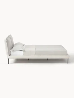 Camas Tapizadas|Camas></noscript>Westwing Collection Cama tapizada Amelia Tejido fino beige claro