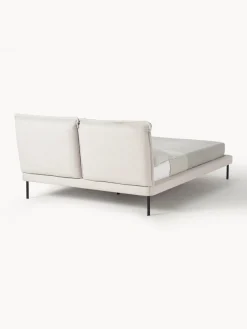 Camas Tapizadas|Camas></noscript>Westwing Collection Cama tapizada Amelia Tejido fino beige claro