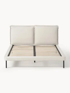 Camas Tapizadas|Camas></noscript>Westwing Collection Cama tapizada Amelia Tejido fino beige claro