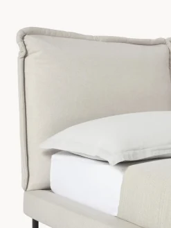 Camas Tapizadas|Camas></noscript>Westwing Collection Cama tapizada Amelia Tejido fino beige claro