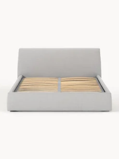 Camas Tapizadas|Camas></noscript>Westwing Collection Cama tapizada con espacio de almacenamiento Cloud Tejido fino gris claro