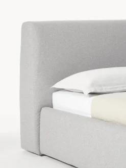 Camas Tapizadas|Camas></noscript>Westwing Collection Cama tapizada con espacio de almacenamiento Cloud Tejido fino gris claro