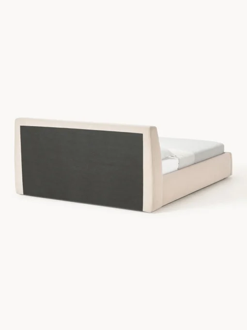 Camas Tapizadas|Camas>Westwing Collection Cama tapizada con espacio de almacenamiento Cloud Tejido beige jaspeado