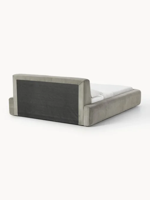 Camas Tapizadas|Camas>Westwing Collection Cama tapizada con espacio de almacenamiento Melva Pana gris