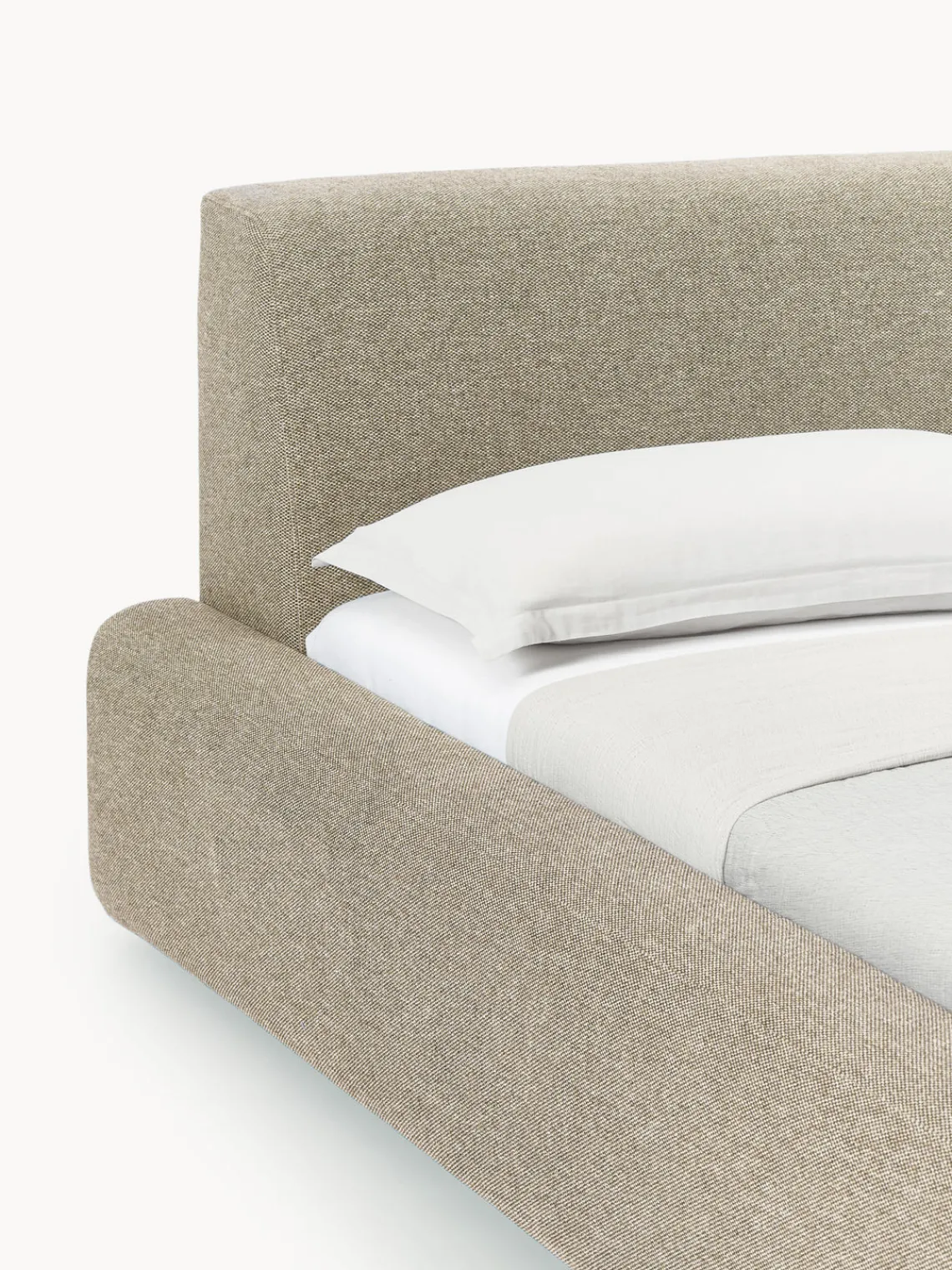 Cama tapizada con espacio de almacenamiento Melva Camas Tapizadas|Camas