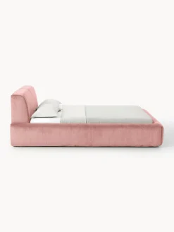 Camas Tapizadas|Camas></noscript>Westwing Collection Cama tapizada con espacio de almacenamiento Melva Pana rosa palo