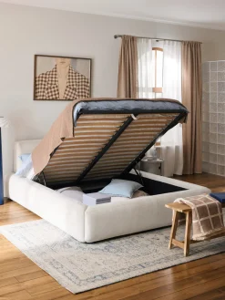 Hot Cama tapizada con espacio de almacenamiento Melva Camas Tapizadas|Camas