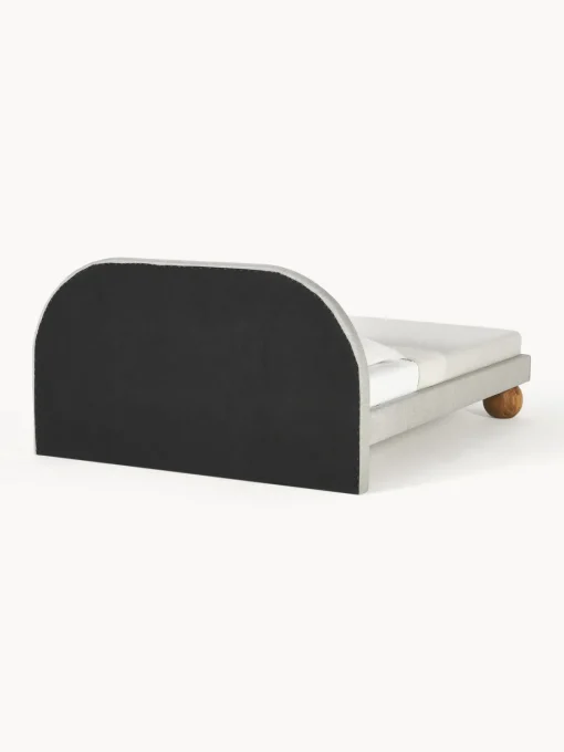 Discount Cama tapizada con patas esfericas de madera Rena Camas Tapizadas|Camas