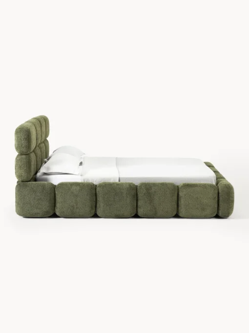 Discount Cama tapizada de boreguillo bouclé con espacio de almacenamiento Tayla Camas Tapizadas|Camas