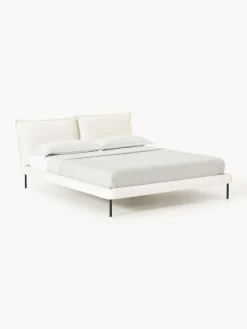 New Cama tapizada de borreguillo bouclé Amelia Camas Tapizadas|Camas
