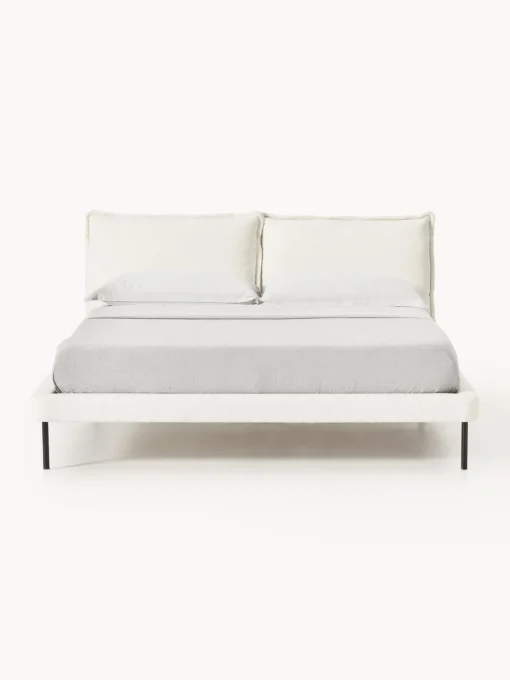 New Cama tapizada de borreguillo bouclé Amelia Camas Tapizadas|Camas