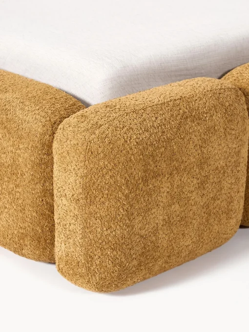 New Cama tapizada de borreguillo bouclé Tayla Camas Tapizadas|Camas