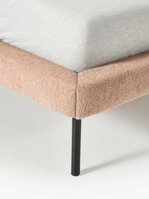 Best Cama tapizada de borreguillo bouclé Amelia Camas Tapizadas|Camas