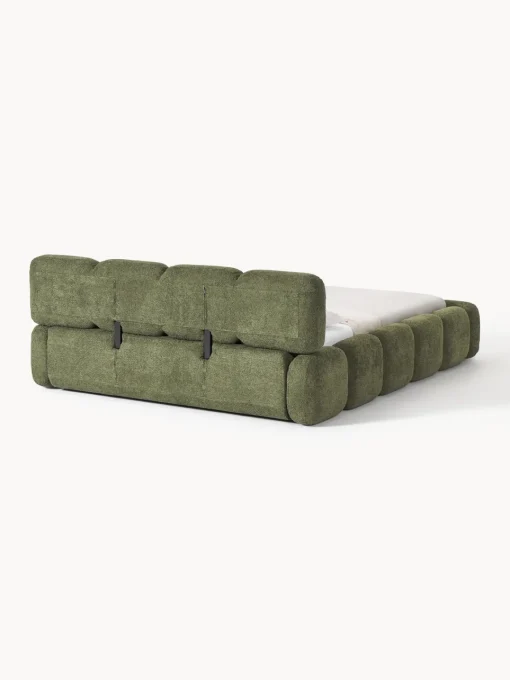 Clearance Cama tapizada de borreguillo bouclé Tayla Camas Tapizadas|Camas