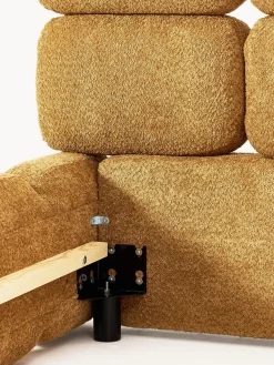 Camas Tapizadas|Camas></noscript>Westwing Collection Cama tapizada de borreguillo bouclé Tayla Borreguillo bouclé ocre