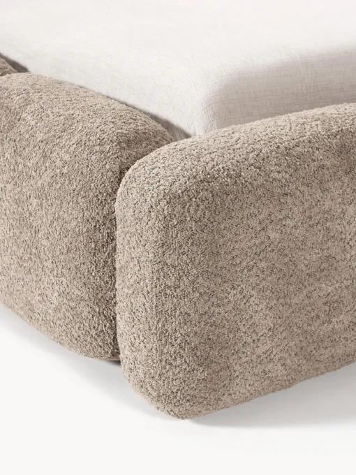 Sale Cama tapizada de borreguillo bouclé Tayla Camas Tapizadas|Camas