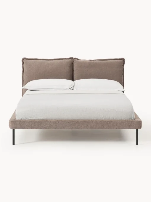 Discount Cama tapizada de borreguillo bouclé Amelia Camas Tapizadas|Camas