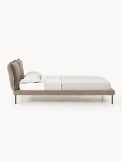 Discount Cama tapizada de borreguillo bouclé Amelia Camas Tapizadas|Camas