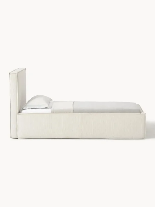 Hot Cama tapizada de pana con espacio de almacenamiento Dream Camas Individuales|Camas Tapizadas