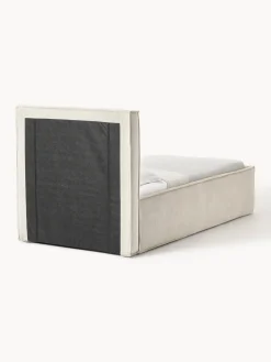 Sale Cama tapizada de pana con espacio de almacenamiento Dream Camas Individuales|Camas Tapizadas