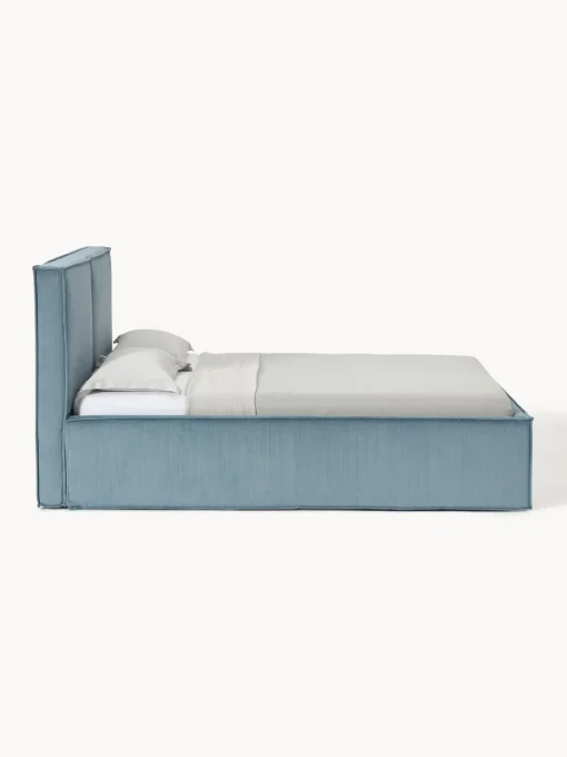 Camas Tapizadas|Camas>Westwing Collection Cama tapizada de pana Dream Pana azul