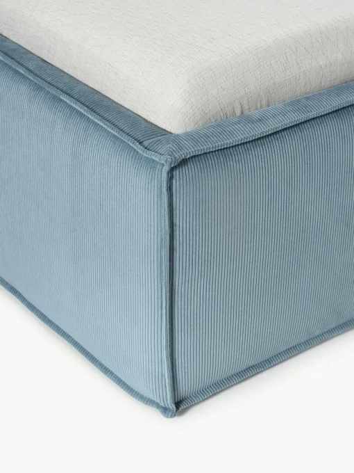 Camas Tapizadas|Camas>Westwing Collection Cama tapizada de pana Dream Pana azul