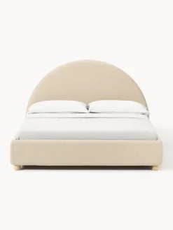 Camas Tapizadas|Camas></noscript>Westwing Collection Cama tapizada Ebba Tejido grueso beige