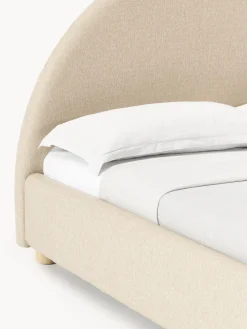 Camas Tapizadas|Camas></noscript>Westwing Collection Cama tapizada Ebba Tejido grueso beige