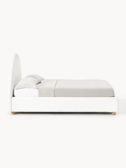 Camas Tapizadas|Camas></noscript>Westwing Collection Cama tapizada en borreguillo Ebba, con espacio de almacenamiento Borreguillo blanco