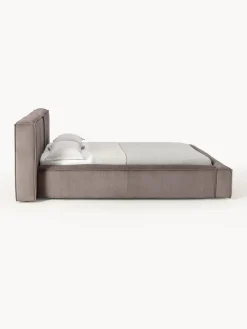 Online Cama tapizada en pana Lennon, con espacio de almacenamiento Camas Tapizadas|Camas