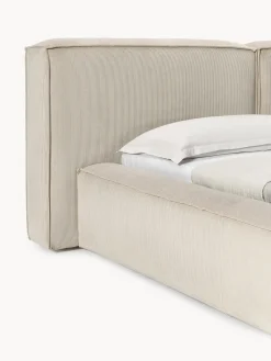 Clearance Cama tapizada en pana Lennon Camas Tapizadas|Camas