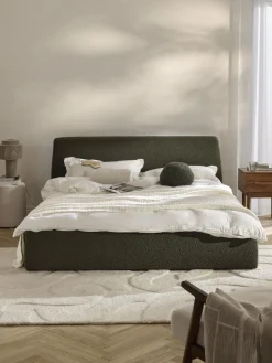 Best Cama tapizada en tejido bouclé Cloud Camas Tapizadas|Camas