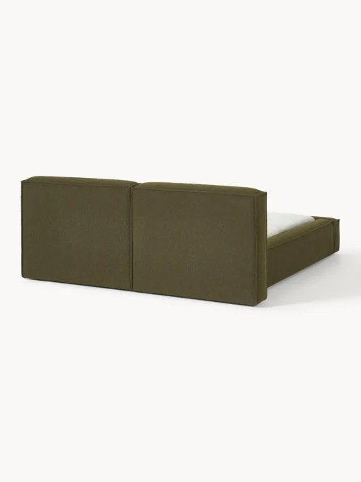 Sale Cama tapizada en tejido bouclé Lennon, con espacio de almacenamiento Camas Tapizadas|Camas